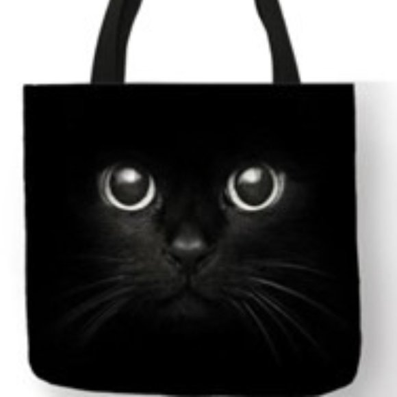 Handbags - Black Cat Tote Bag
